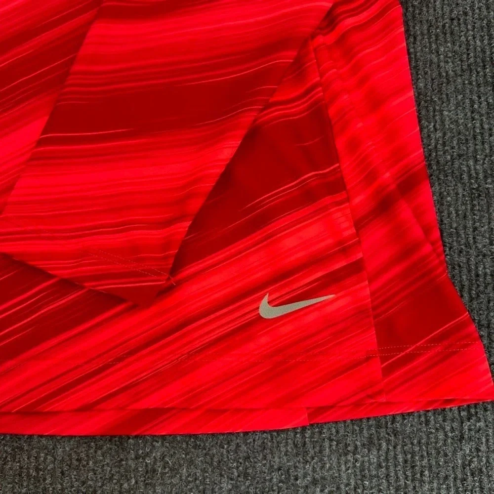 NIKE Golf Tour Performance Dri-Fit Women's Shirt Medium Long Sleeve Red - Picture 2 of 10